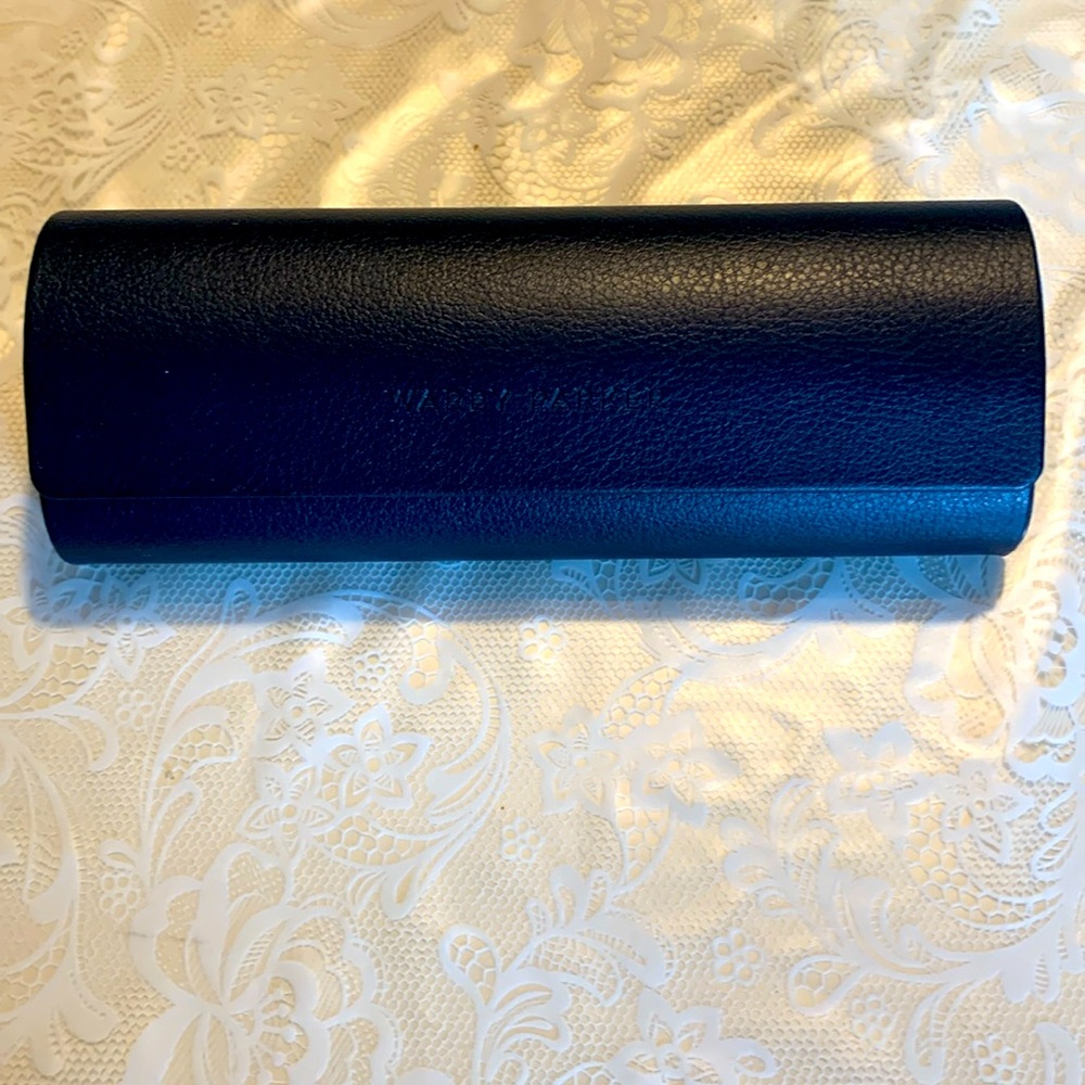 Warby Parker case with cloth